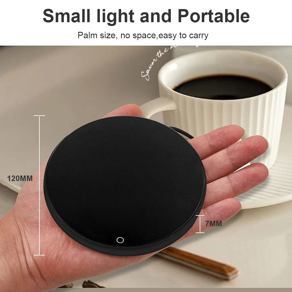 Mug Warmer Electric Cup Heater USB Coffee Milk Tea Water Heating Pad Smart Thermostatic Coasters for Home Office Desk Cup Warmer