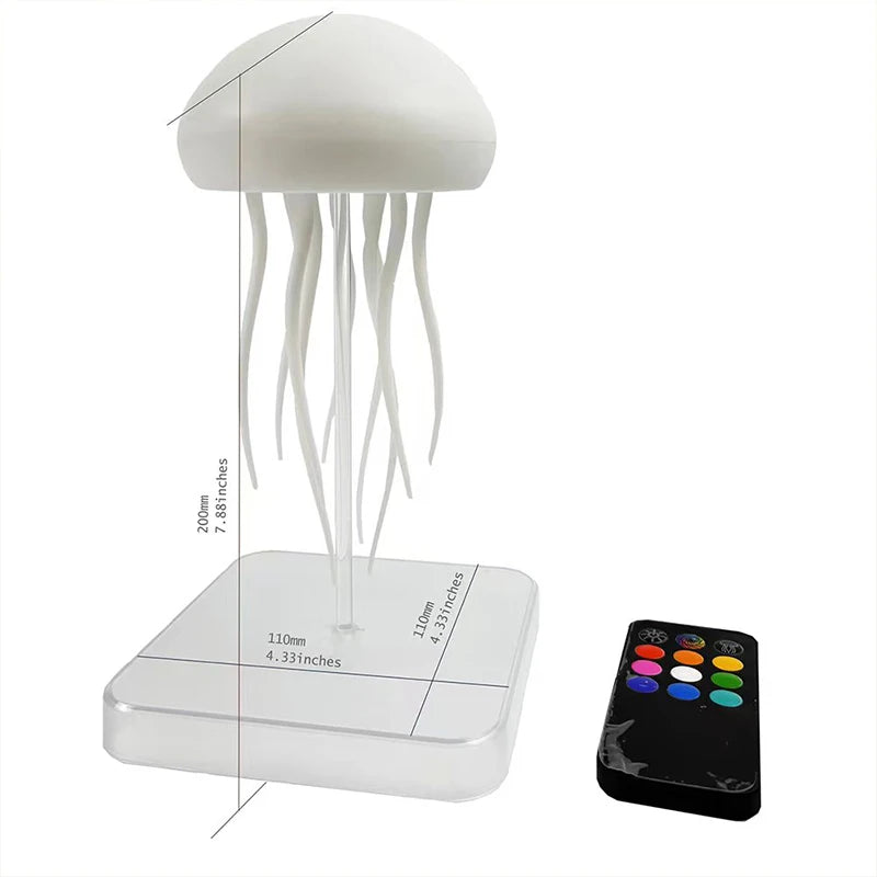 Jellyfish Lamp with Colour Gradient Wireless Portable Ambient Lighting with Dancing Legs & Touch Sensor, Rechargeable Desk Lamps