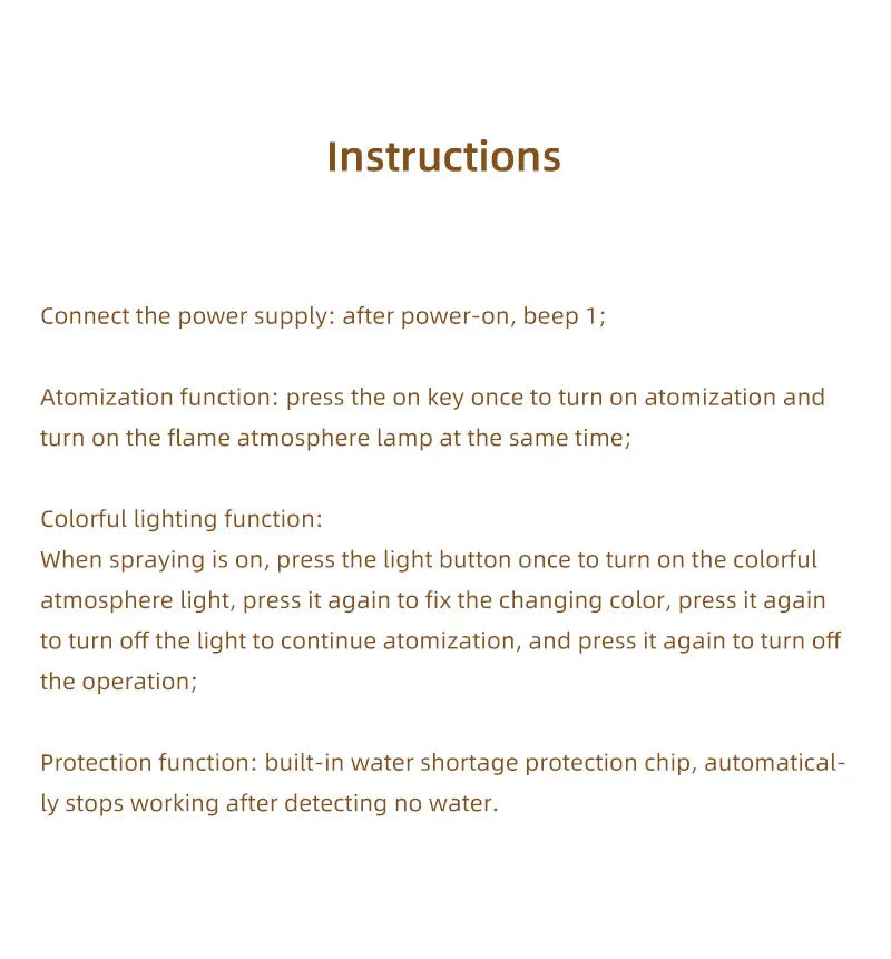 Flame Essential Oil Diffuser, Colorful Flame Diffuser Humidifier, 7 Colour Lights Noiseless Essential Oil Diffuser with Auto Off